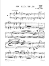 6 Bagatelles Opus 3 - SAINT-SAËNS - Partition - Piano